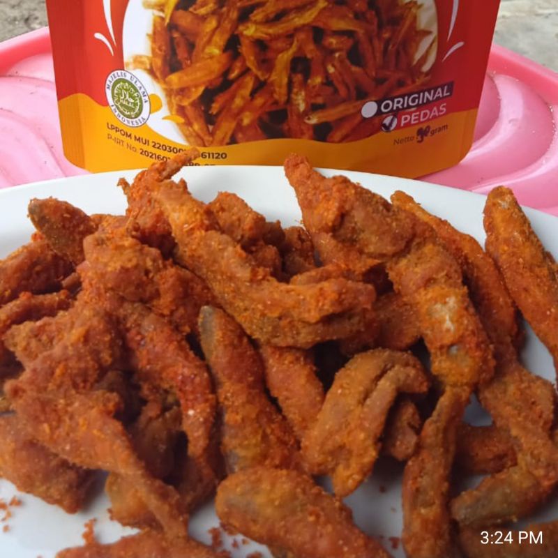 

Ikan Seluang Crispy Pedas 90g | Seluang Pedas Tabur Bubuk Cabe 90g