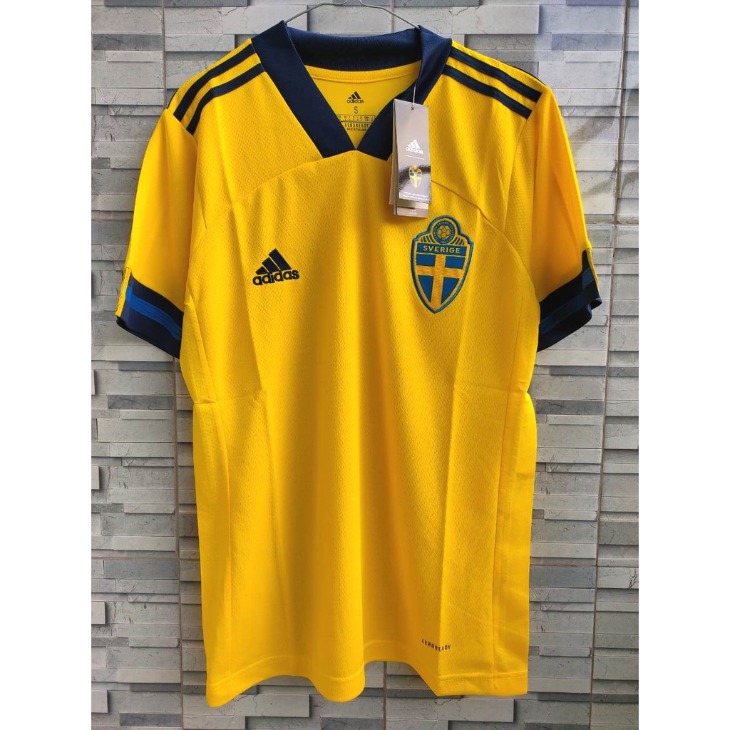 HQ JERSEY BOLA SWEDIA HOME EURO 2021 SWEDEN HOME GO HIGH QUALITY IMPORT