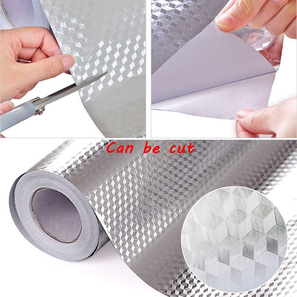 Solighter Stiker Aluminium Foil Kamar Mandi Water Proof Tebal Oil Proof