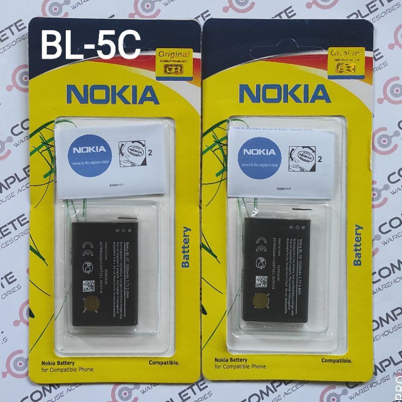 BATERAI NOKIA BL-5C / BL5C / BL 5C / ORIGINAL QUALITY