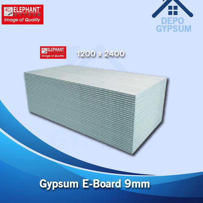 Papan Gypsum Eboard Elephant 09mm 1200x2400 |Gipsum Elephant Eboard 9