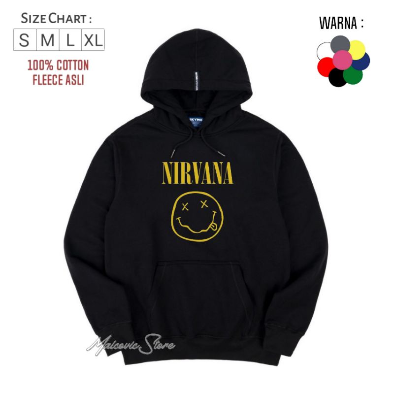 Sweater Hoodie Anak Distro Band Nirvana/Jaket Hoodie Anak Nirvana Band Unisex/Hoodie Anak Laki Laki 