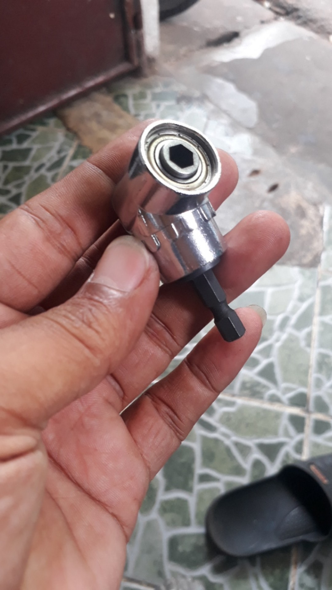 Mata Bor L Angle 1/4inch Hex Bit Socket - 105