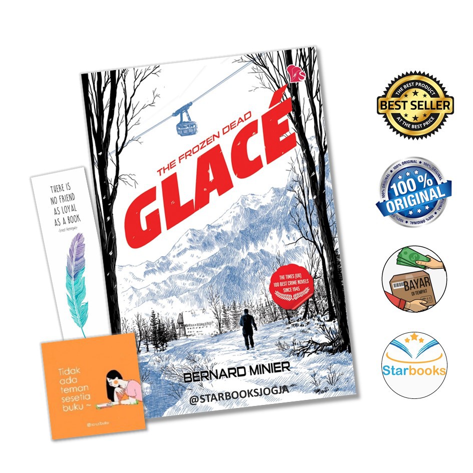 ORIGINAL NOVEL THE FROZEN DEAD GLACE BY BERNARD MINIER - SPRING