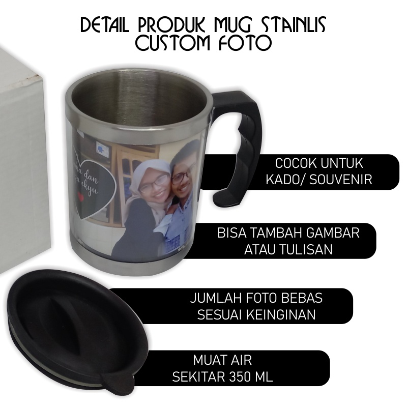 MUG STAINLIS CUSTOM FOTO