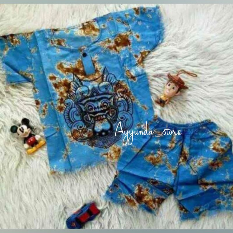 Setelan Baju Barong Anak Bali Khas Daerah Bali