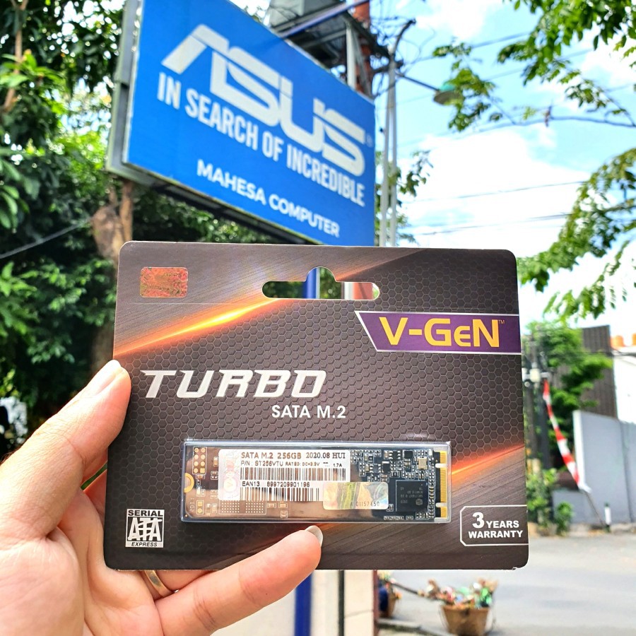 VGEN M2 SSD TURBO SATA M.2 256GB 2280 AHCI 550 / 520MBPS GARANSI 3TH