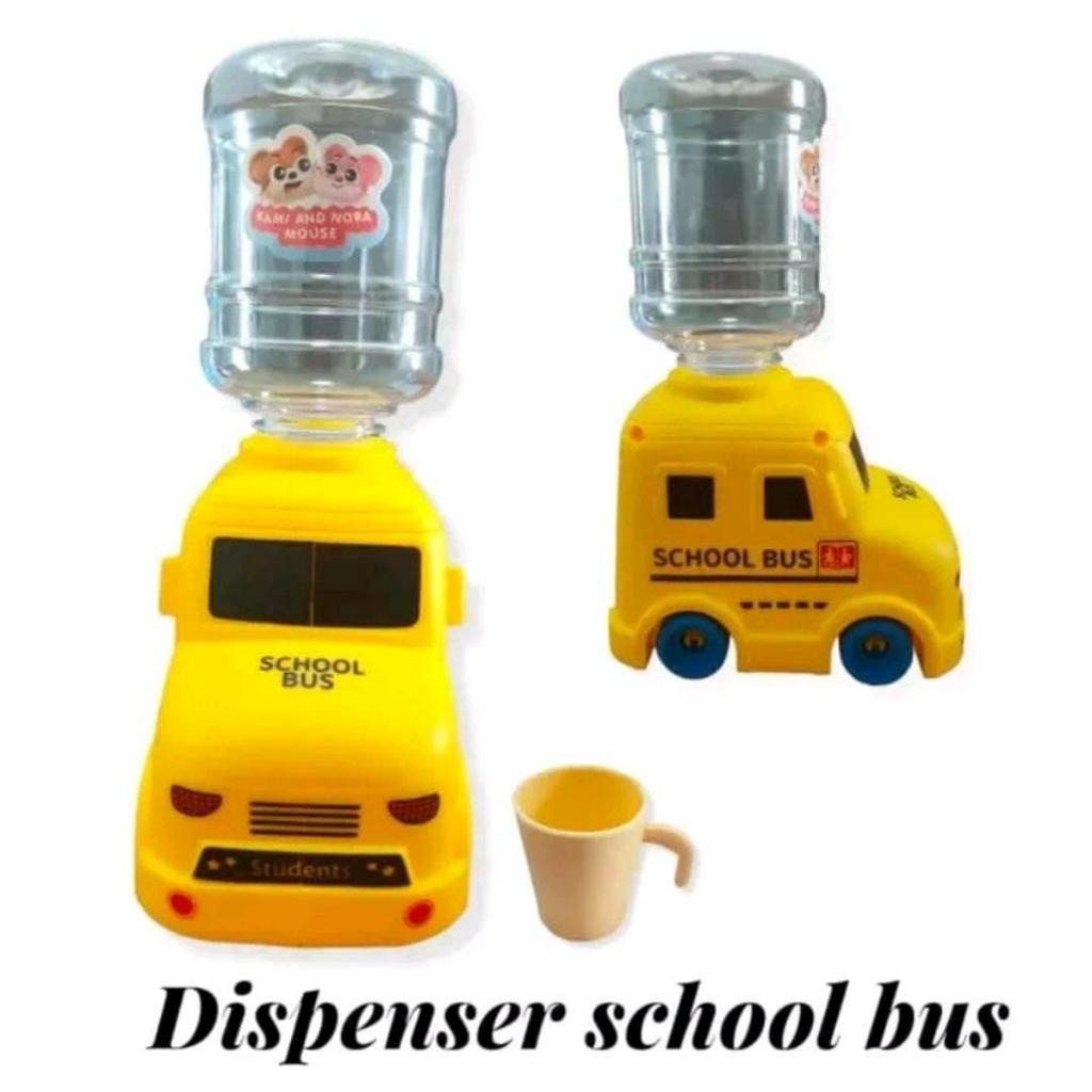 Mainan dispenser mini karakter Mobil dan Dino + Roda