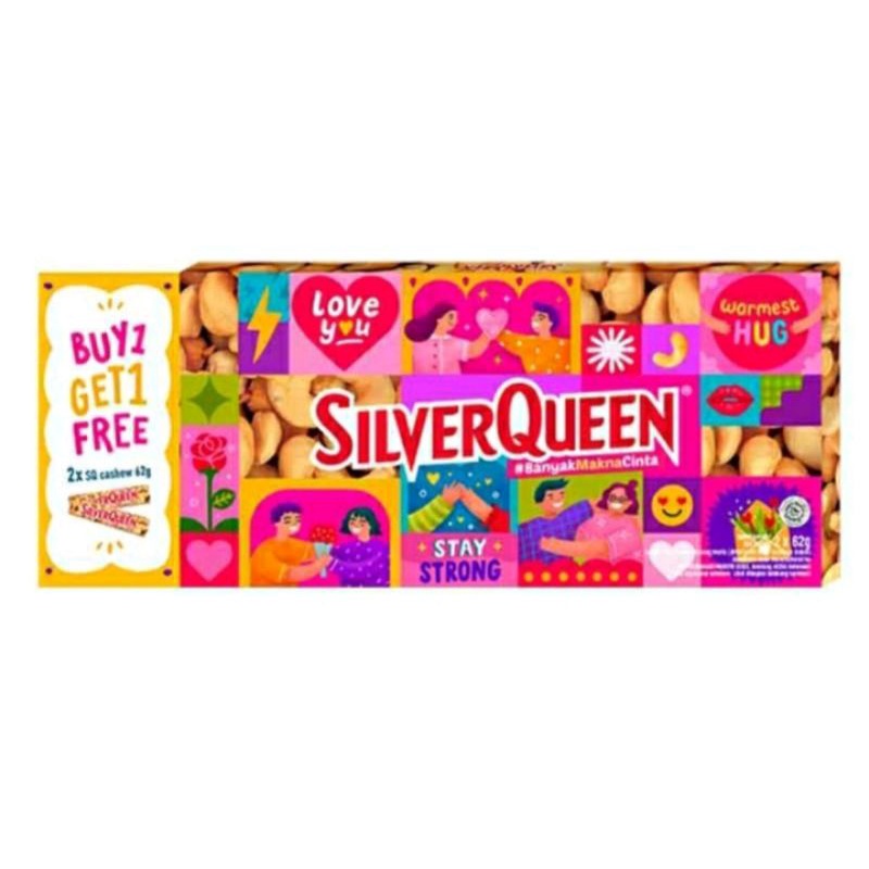 

Silverqueen cashew nut 2x62gr Bogof
