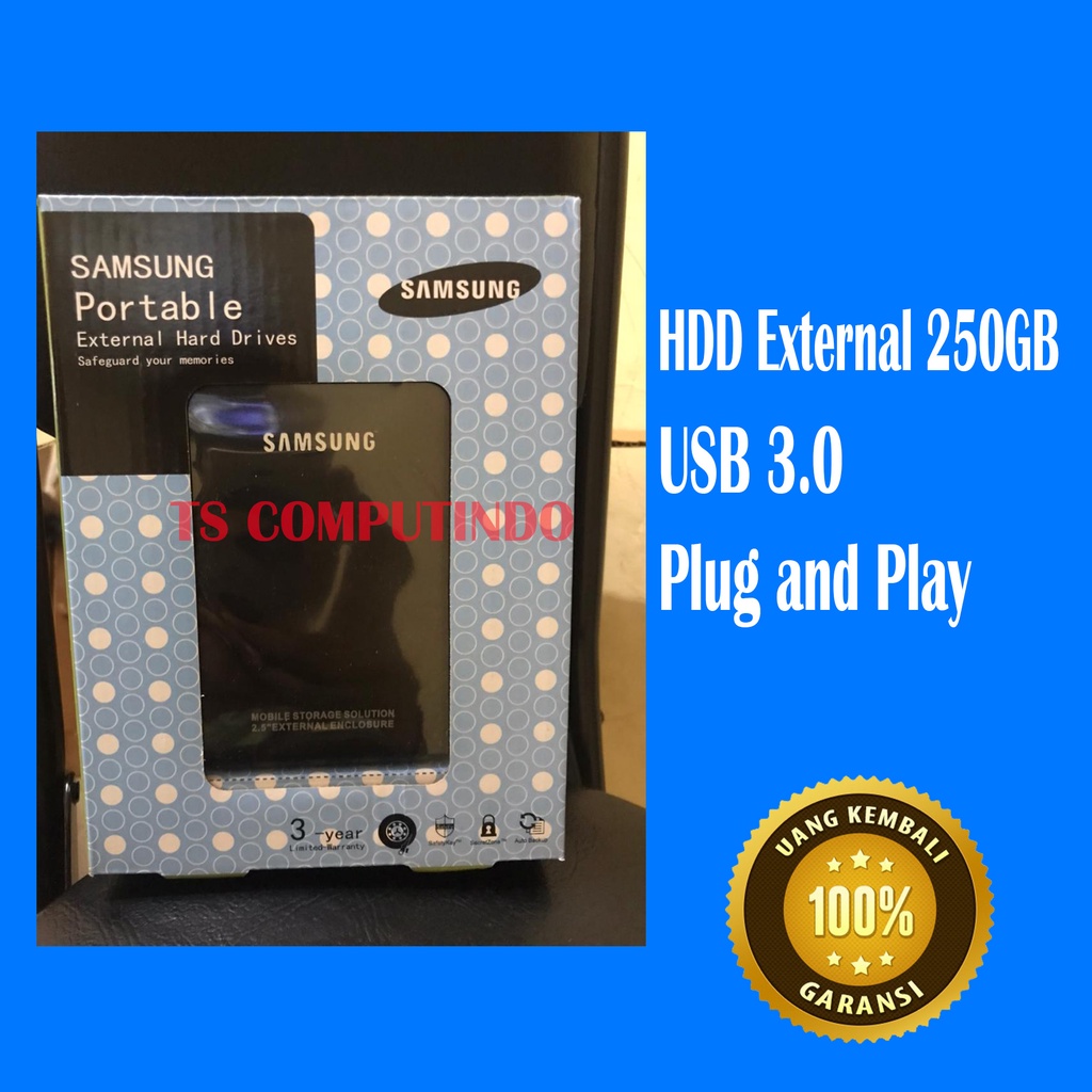 Harddisk Eksternal 250Gb USB 3.0