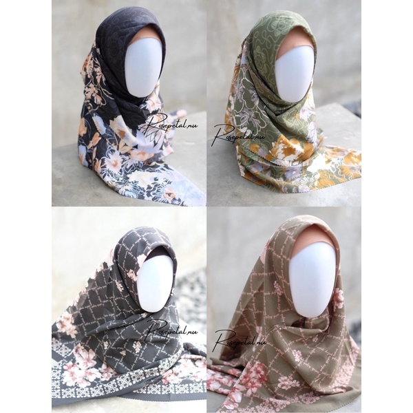 hijab  scarf scarlet motif / hijab motif / hijab bunga / kerudung motif