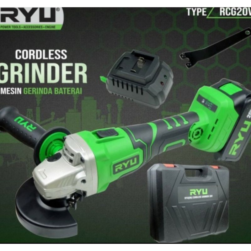 Gerinda Baterai Cordkess Ryu RCG20V RCG 20 V