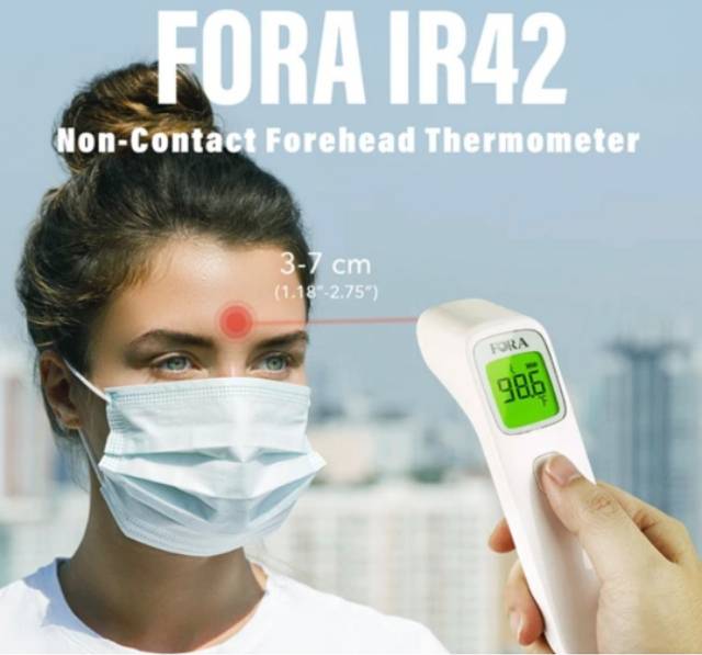 Thermometer Digital Original Non Contact Fora IR42 / Fora Infrared Forehead Thermometer