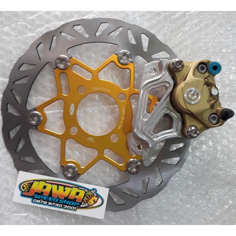 Disc cakram piringan PSM 260mm kaliper brembo 2P braket shok standar beat scopy vario 125 vario 150