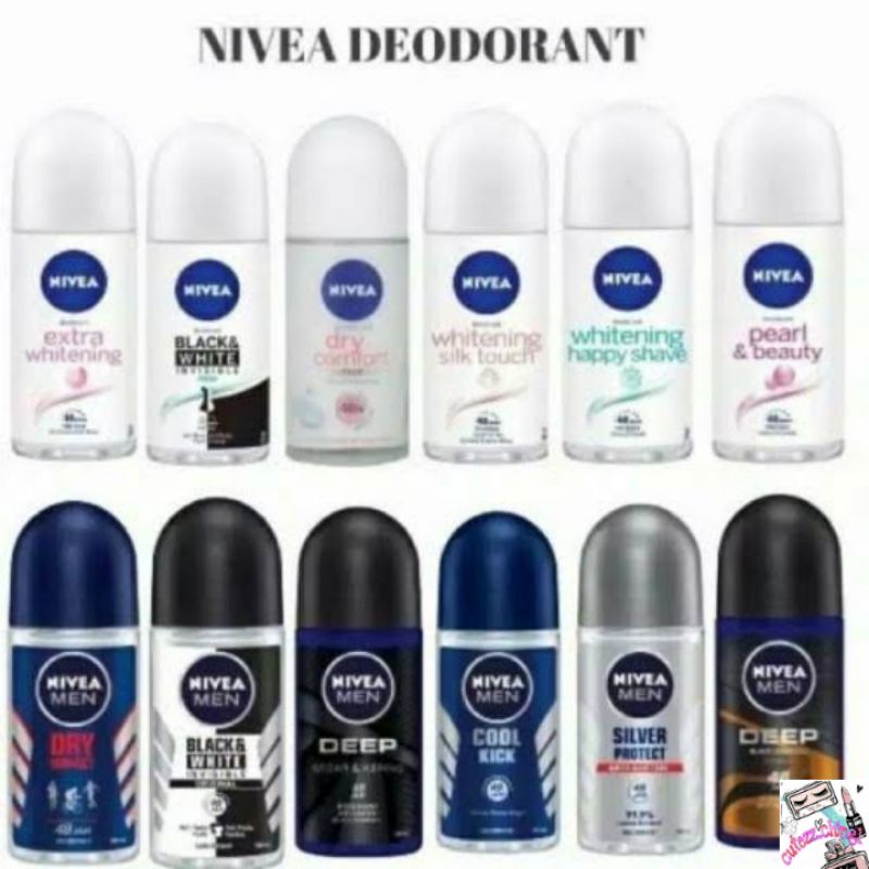 ☃️Cutezz_ching1☃️Nivea Deodorant Roll On Man/Woman 50ml