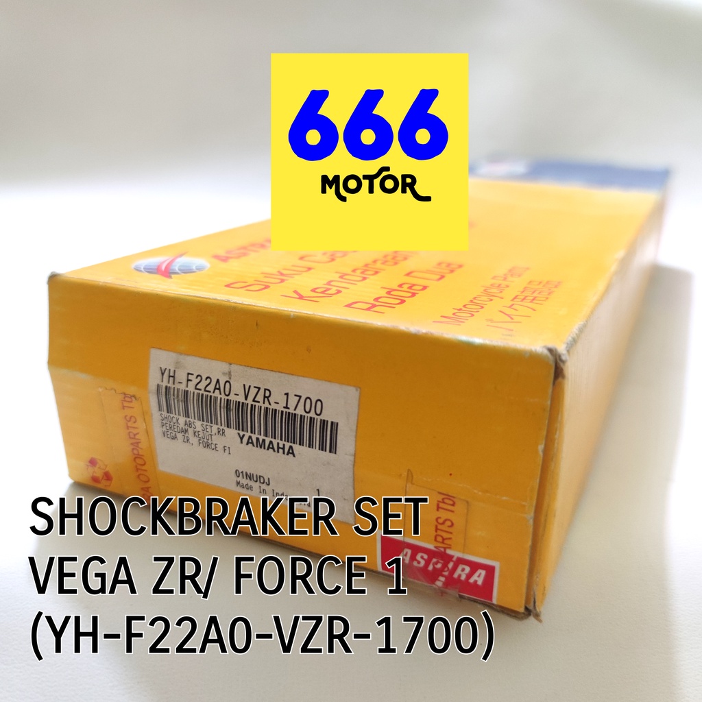 SHOCKBRAKER SHOCK BELAKANG (SET) VEGA ZR / FORCE 1 (YH-F22A0-VZR-1700) ASPIRA