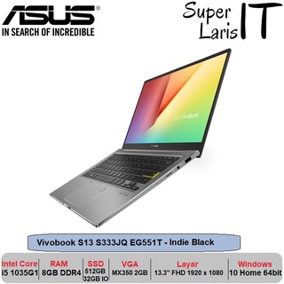 Asus Vivobook S13 S333JQ i5 1035G1|8GB|512GB + 32GB|MX350