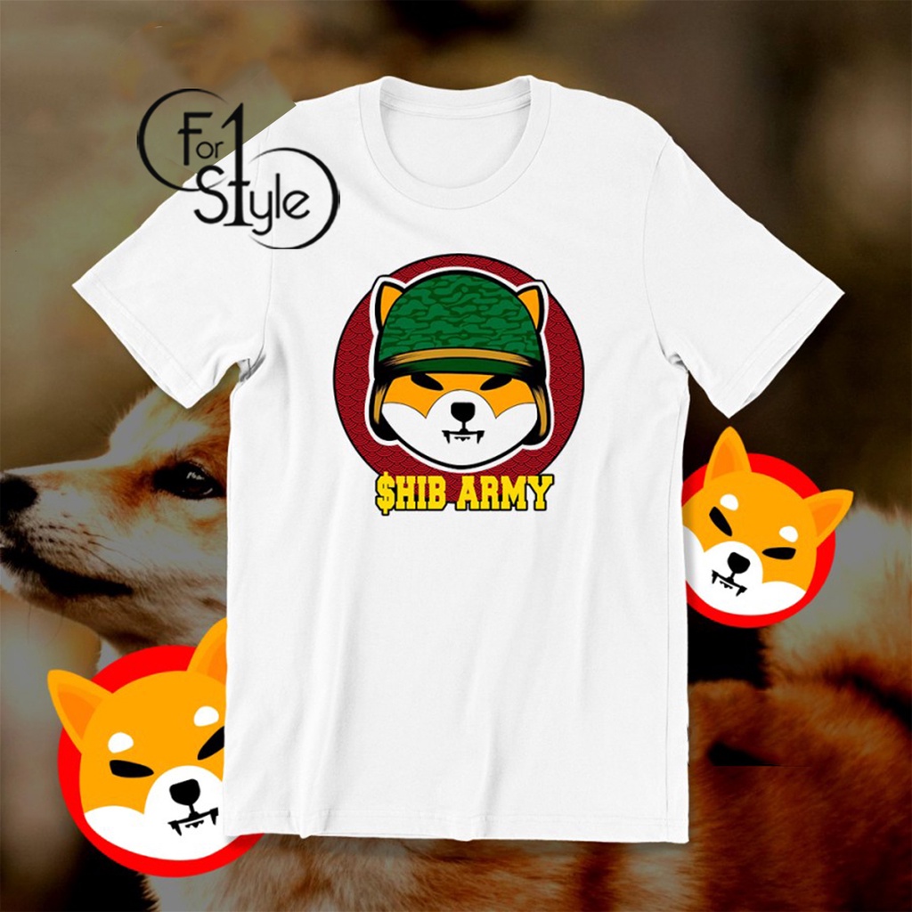 Kaos Pria - SHIBA ARMY 1 - Shiba inu - Crypto Token