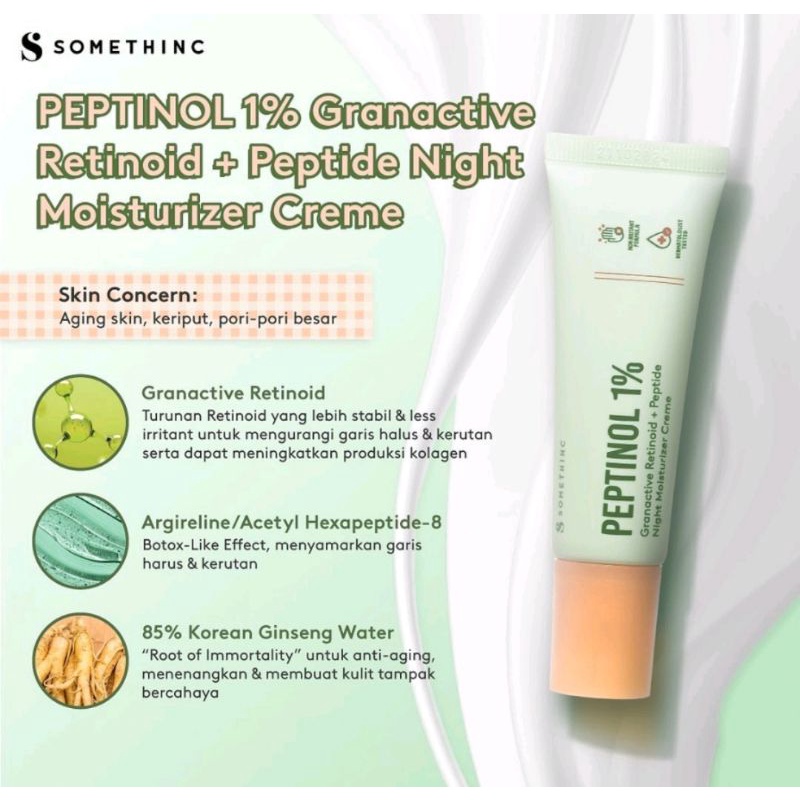 SOMETHINC PEPTINOL ANTI AGING MOISTURIZER CREAM 25ML