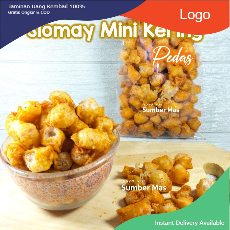 

Makanan Ringan Snacks SIOMAY KERING 250 gr / SIOMAY GORENG / BALADO / PEDES / SIOMAY MINI