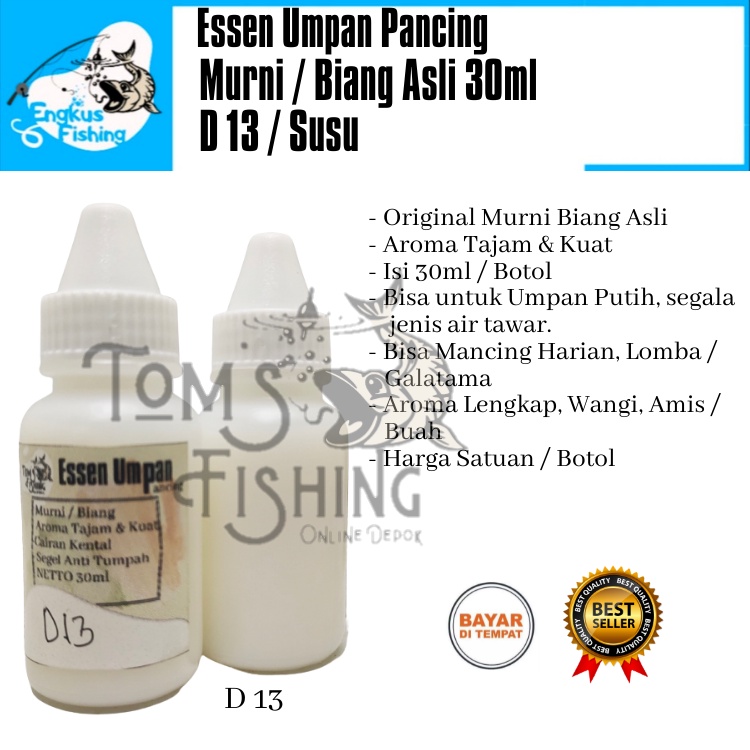 Essen Umpan Pancing Murni Biang Asli (10ml/30ml) Amis/Wangi Murah - Engkus Fishing