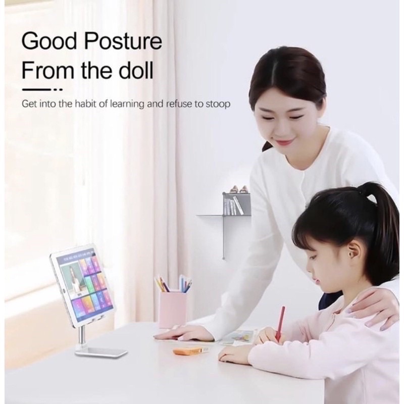 Folding Dekstop Phone L305 Holder Hp L-305 Tablet Stand HP Handphone Universal