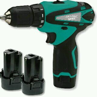 Mesin Bor Battery Baterai Cordless Drill NRT PRO DC 330