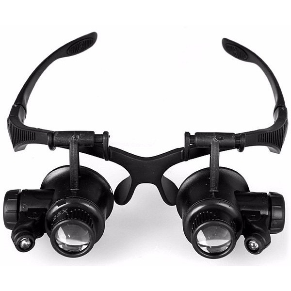 

Kaca Mata Pembesar Servis Elektronik Asli Magnifier dengan LED Lup