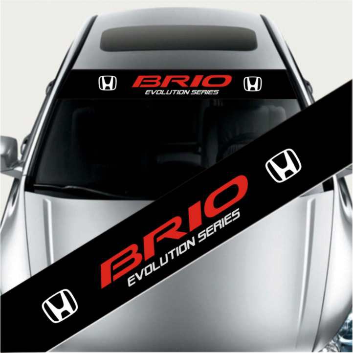 Stiker Mobil Brio Sticker Cutting Variasi Kaca Mobil Brio