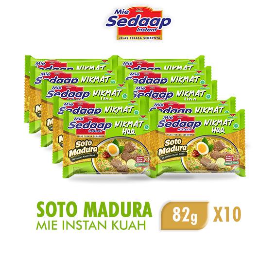 

Sedaap Mie Instan Soto Madura 82 gr x 10 pcs