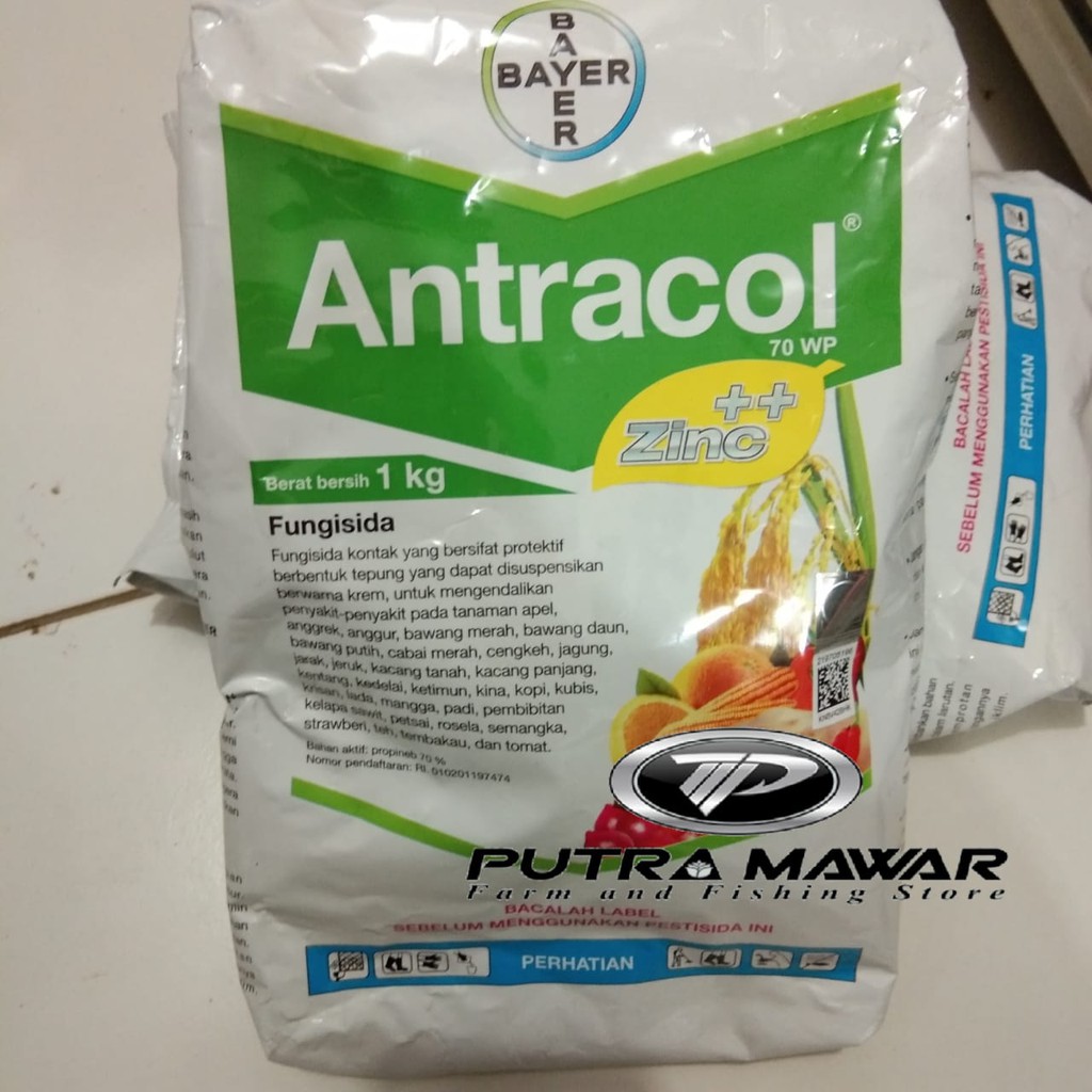 Fungisida Antracol 70WP 1kg. bahan aktif propinep 70% Obat Semprot Jamur Tanaman Hias Sayuran