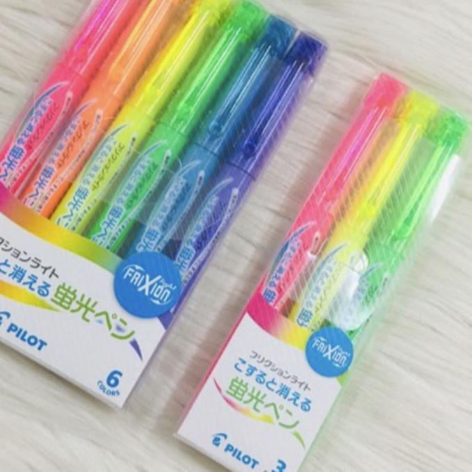 

limited STOCK!Highlighter Frixion 1 Set Isi 6Pcs / Stabilo Frixion Pilot Eraser|RA8