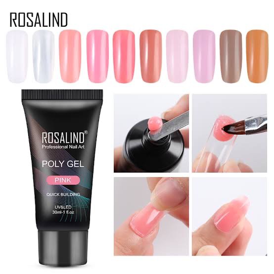 ROSALIND 30ml poly gel polygel nail extension sambung kuku instan Produk Good Quality