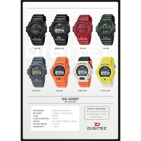 Digitec DG 5098/Dg-5098 Original water resist