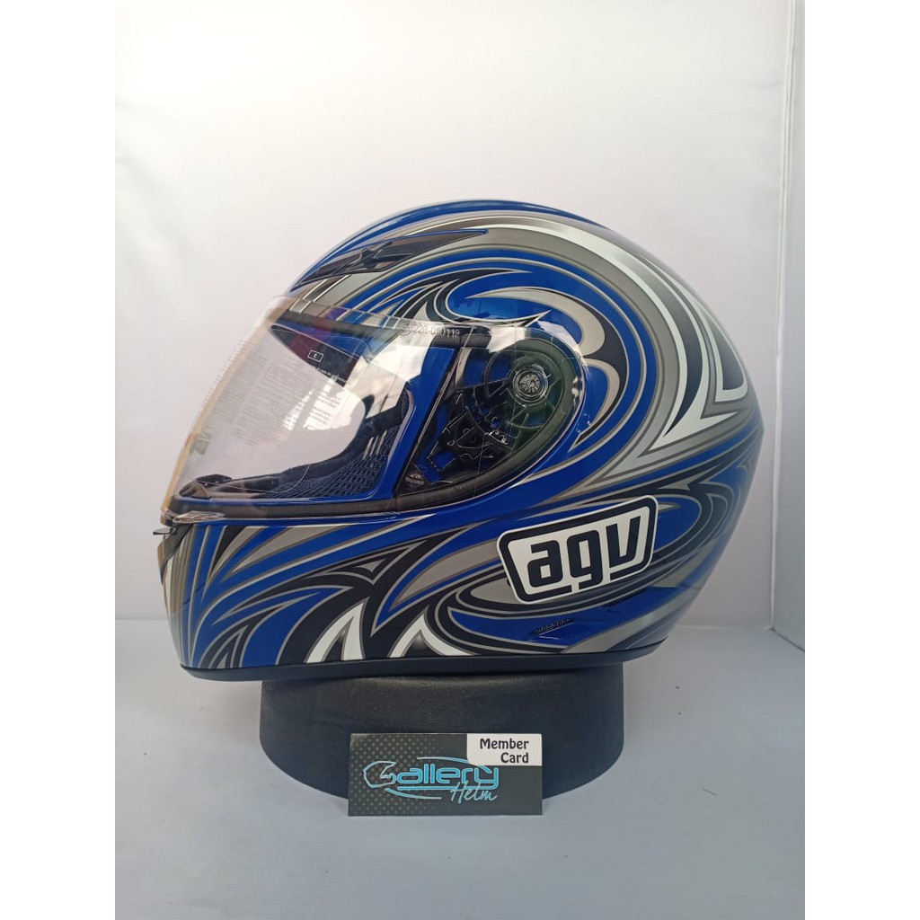 AGV K3 BASIC EVIL BLUE SILVER GUNMETAL