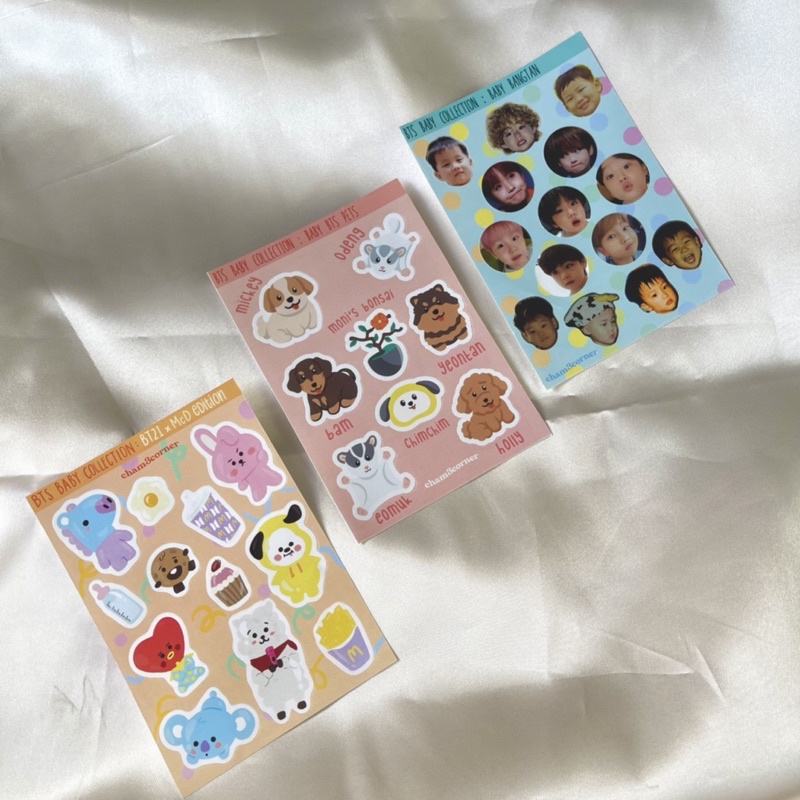 CHAM3CORNER BABY BTS STICKER PACK / FANMADE BTS STICKER PACK