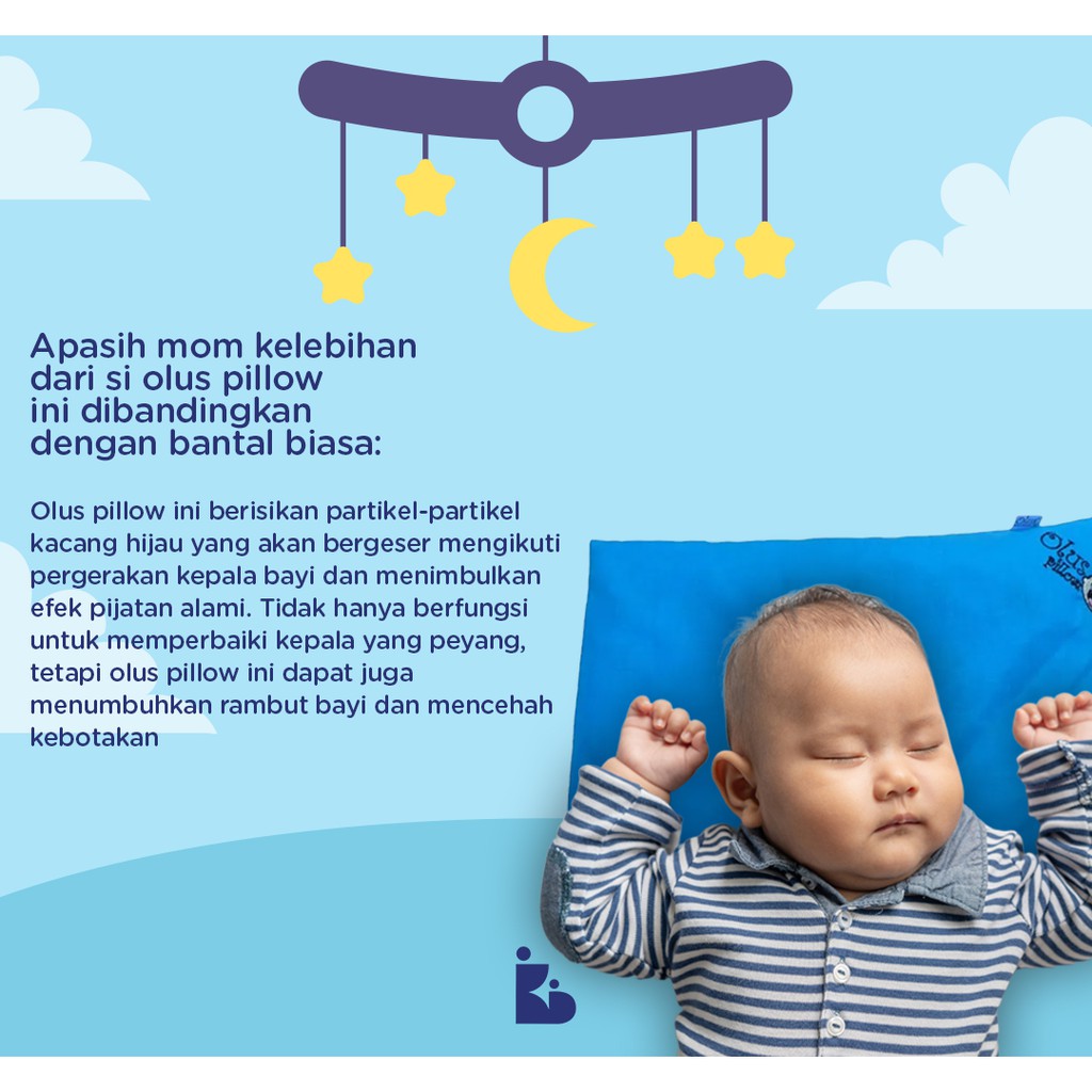 Olus Pillow Bantal Kesehatan Bayi Anti Peyang