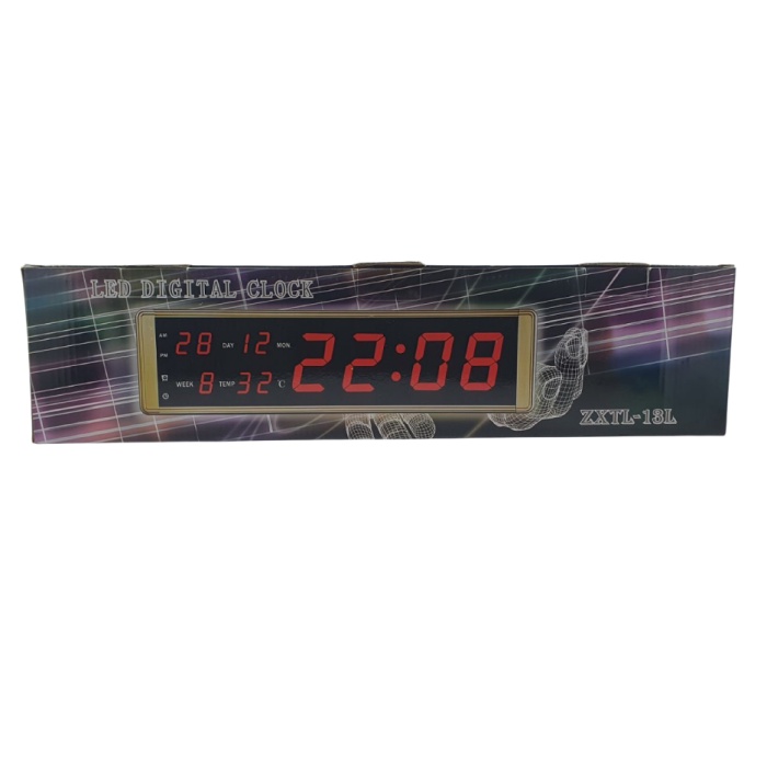 Jam Digital LED Besar Kalender Temperature Alarm Meja Dinding Clock ZXTL-13L