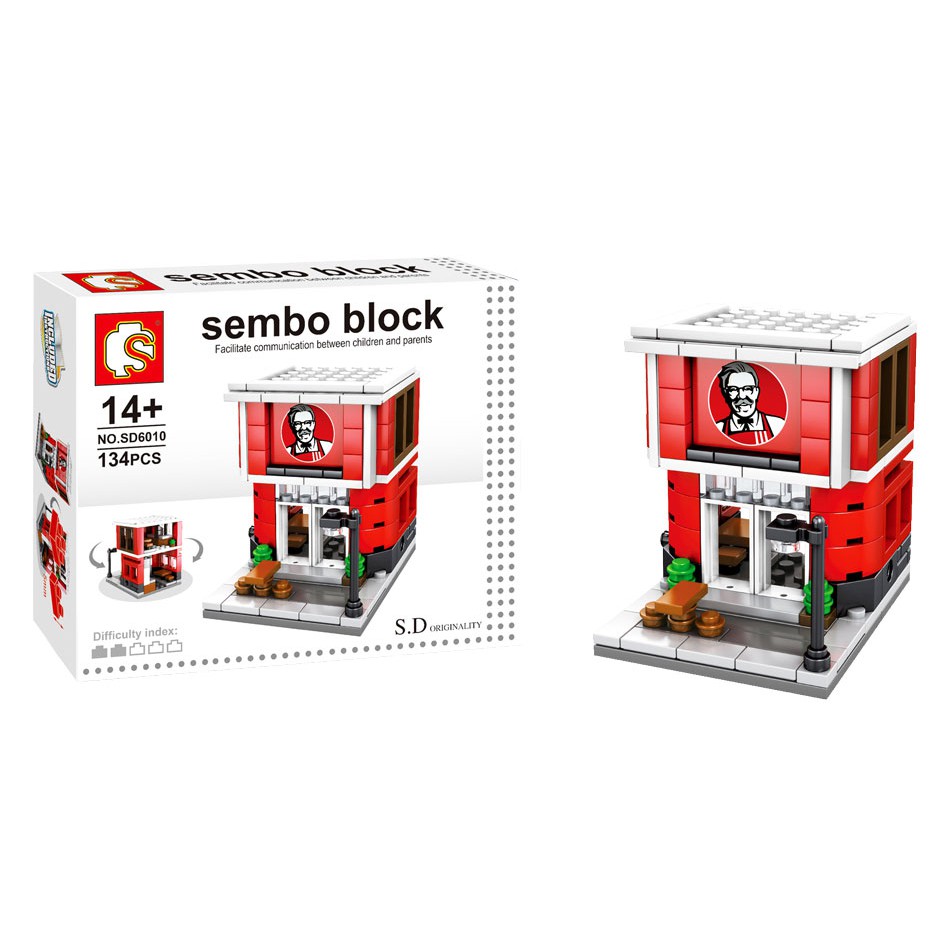 lego block SEMBO KFC 134PC - SD6010