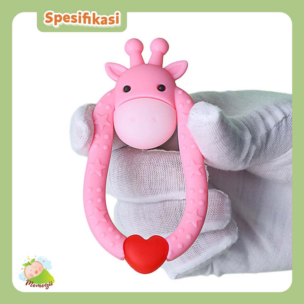 MOMOGII Teether Gigitan Bayi Bentuk Rusa