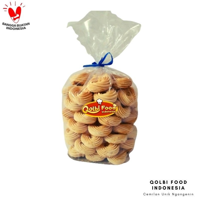 

Qolbi Food Indonesia Snack Cemilan Kue Kering Semprit 500 gram
