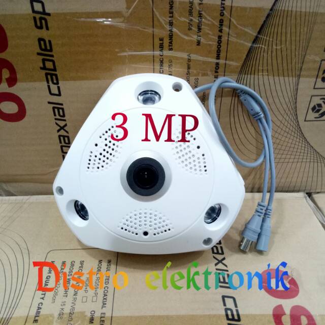 KAMERA CCTV FISHEYE AHD PANORAMA VIEW FULL HD VR CAM AHD 3MP