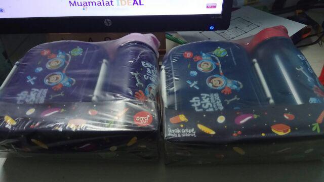 Lunch Box Set/tempat Makan Anak/lunch Set Afrakids