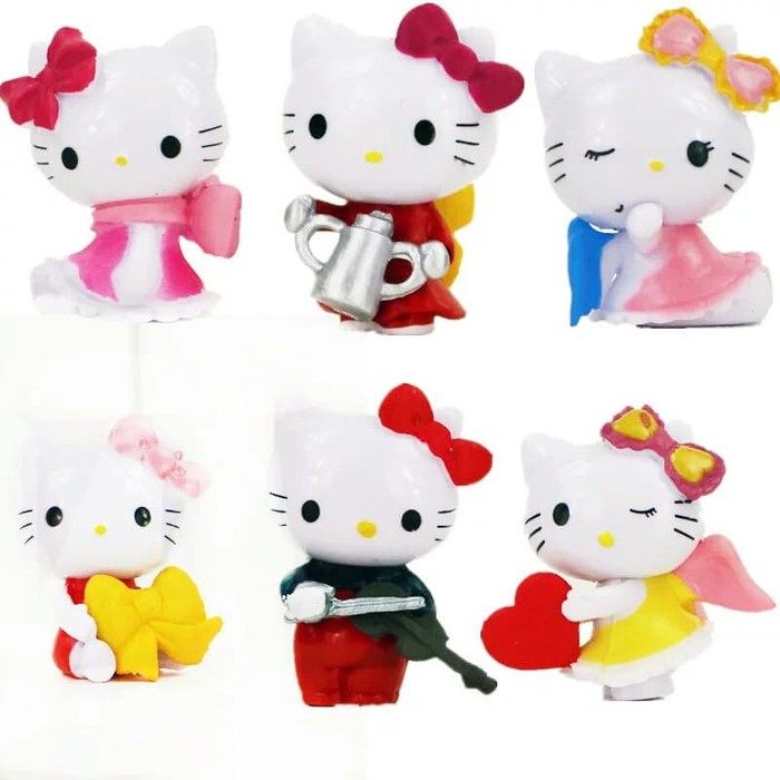 Terbaru Figure Hello Kitty / Topper Kue Hello Kitty / Topper Cake Hello Kitty