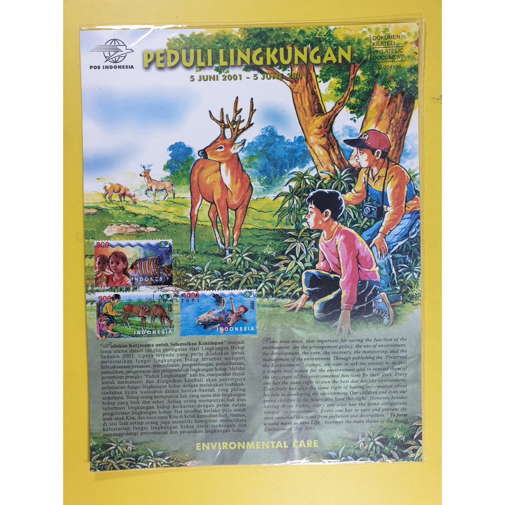 

Perangko Dokumen Filateli Peduli Lingkungan 2001