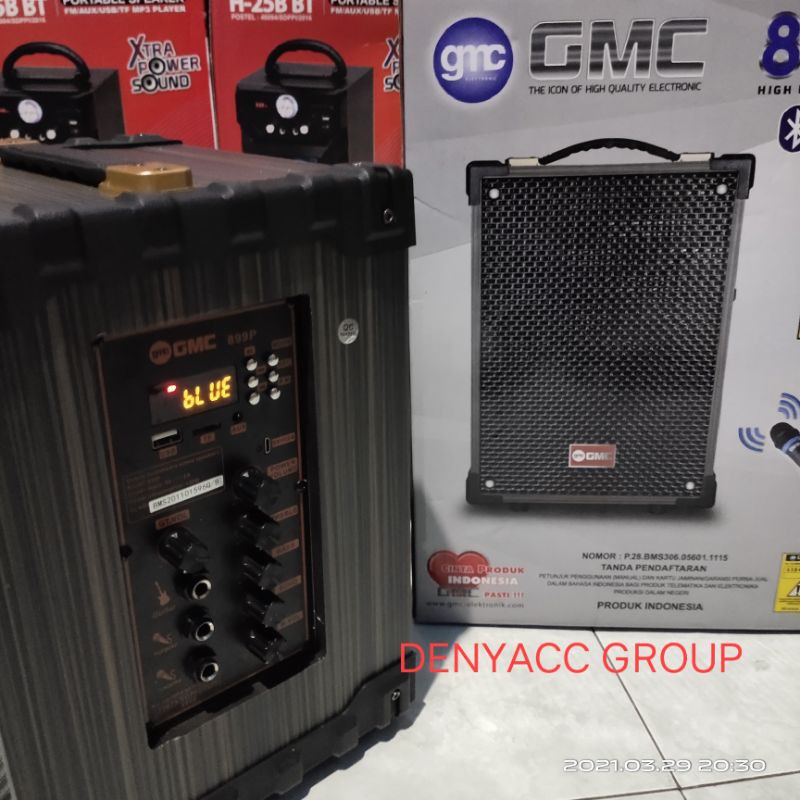 SPEAKER BLUETOOTH KARAOKE GMC 899P + FREE MIC WIRELESS 2-2