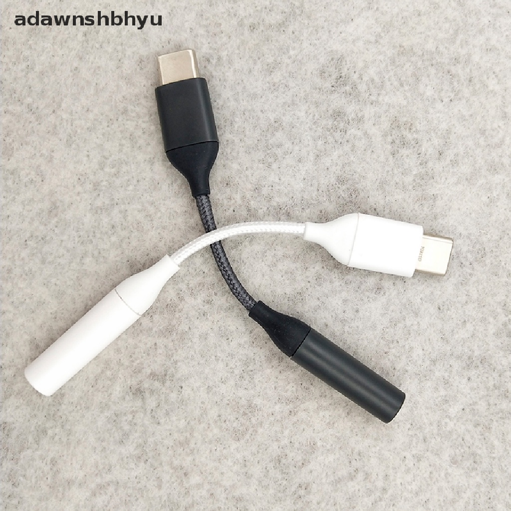 Kabel Earphone Audio Aux adawnshbhyu Tipe C 3.5 Jack Untuk Adapter Headphone USB Ke 3.5mm