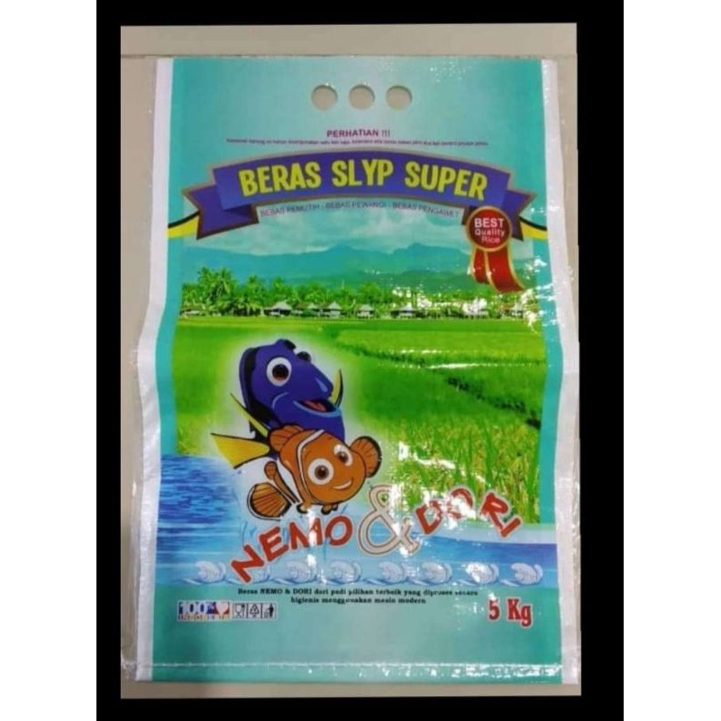 

Karung laminasi beras ukuran 5 kg UKM terlaris