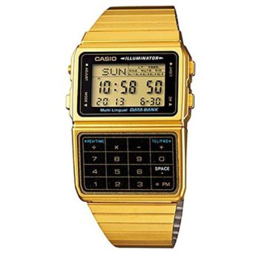 Jual Casio Jam Tangan Calculator Dbc611g1 Warna Emas / gold Elegan