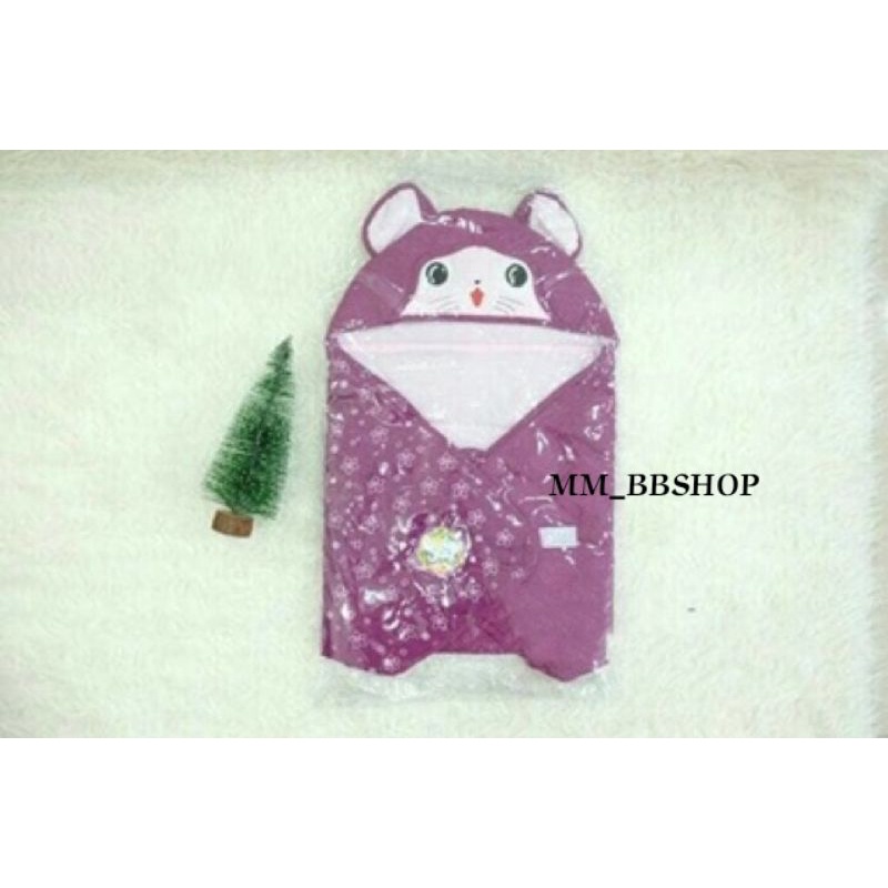 Blanket bayi topi boneka / Blanket bayi tebal hangat / Blanket bayi baby joy